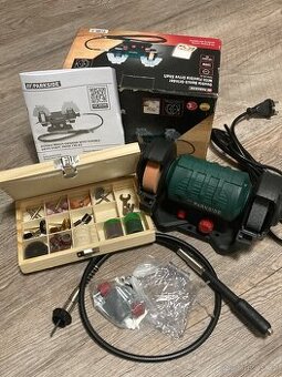 Dvoukotoučová bruska s ohebnou hřídelí Parkside