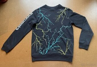 Černá mikina s blesky vel. 152/158