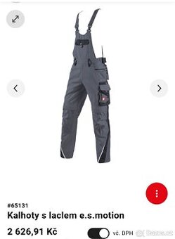 Engelbert Strauss nové s visačkou kalhoty s laclem vel.62