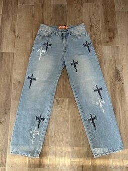 Džíny baggy modré Review