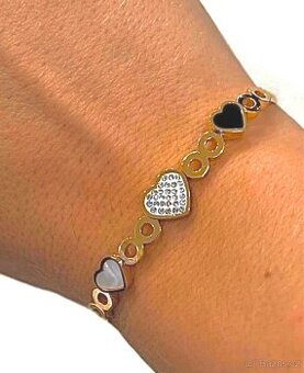 Romantický náramek z chirurgické oceli. ( Infinity Love)