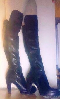 ITALSKÉ kozačky na zimu  nepoužívané