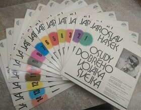 Téměř kompletní sada LP Osudy dobrého vojáka Švejka