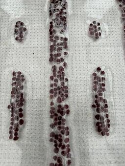 2ks skleněný tác - Český granát