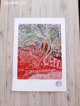 Kresba originál + podpis - M.Jábadbada