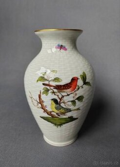 Krásná porcelánova váza od Herend "Rothschild Bird"