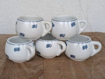 5 ks Starobylé silnostěnné hrnky, označení Puls.