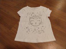 Dívčí trička s krátkým rukávem vel. 110