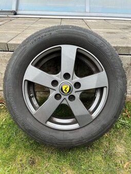 ALU kola DEZENT 15" + letní pneu Dunlop 195/65 R15 (5x114,3