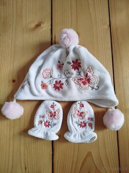 Set čepice a rukavice Next 3-6 měsíců