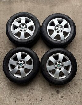 ALU Kola 5x112 , R15 - Zimní pneu, Škoda Octavia..