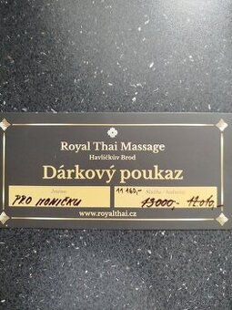 Prodám poukaz na Thajské masáže