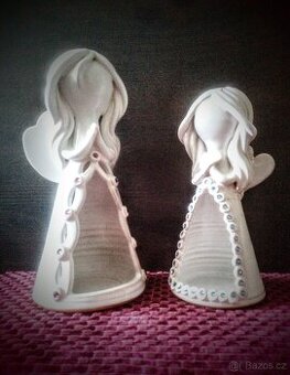 KERAMIKA PRO RADOST- SVÍCEN ANDĚL 28 CM