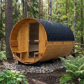 Sudová finská sauna thermowood 300, 1/2 okno zadní