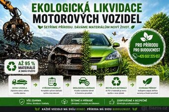 EKOLOGICKÁ LIKVIDACE VOZIDEL – RYCHLE, ZDARMA A BEZ STAROSTÍ