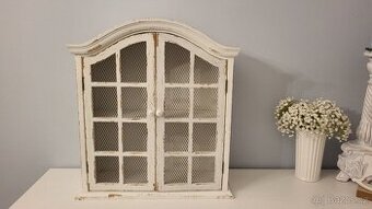 SKŘÍŇKA NÁSTĚNNÁ LUXUSNÍ DŘEVĚNÁ VINTAGE- NOVÁ