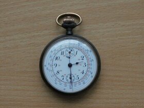 Unikátní starožitné kapesní hodinky s 30 minutovým čítačem - 1