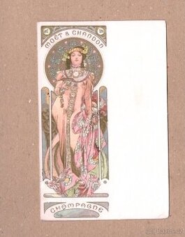 Pohľadnica Alfons Mucha – Moët & Chandon