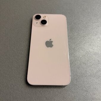 iPhone 13 128GB růžový, pěkný stav, 12 měsíců záruka