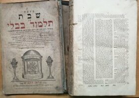 Židovský Talmud kniha v Hebrejštině 1831 - 1