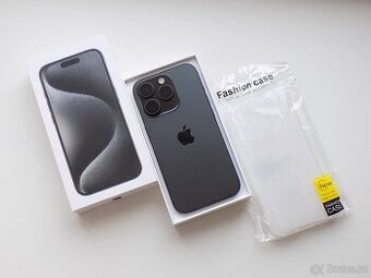 APPLE iPhone 15 Pro 256GB Černý titan - ZÁRUKA - TOP STAV