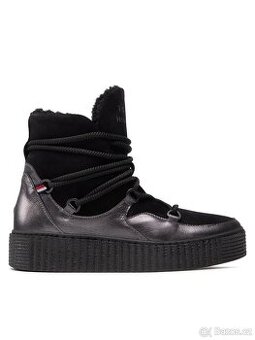 Tommy Hilfiger zimní boty Sněhule vel 38 Warm Lined Up Boot