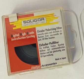 Novy polarizační (cirkulární) filtr Soligor, 43mm