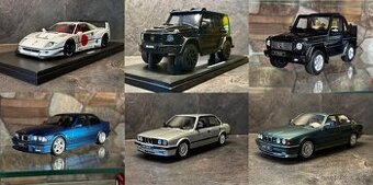 Modely 1:18 (Mercedes, BMW, Audi…)