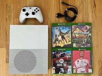Xbox One S 500GB + 4 hry