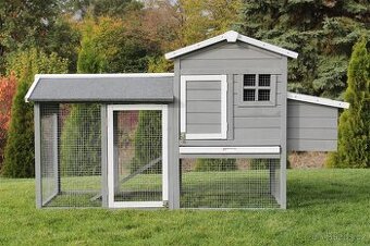 Kurník pro slepice, křepelky KK-21 šedý