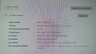 Počítač s AMD Athlon II X4, Nové SSD + RAM 16 GB, Windows 10