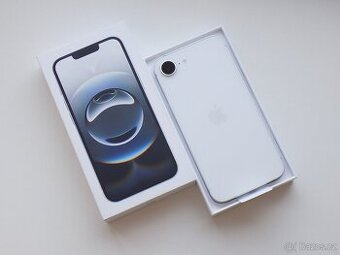 Apple iPhone 16e 128GB Bílý - ZÁRUKA - 100% BATERIE