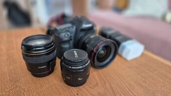 Canon EOS 5D Mark II + Canon 17-40mm/4 + 85mm/1.8 + 50mm/1.8