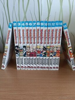Naruto manga (1–15) – sada svazků v češtině od CREW