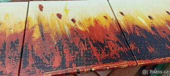 3 dílný dekorativní obraz,plátno.159x53cm.Nový.