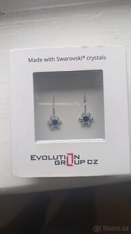 Dětské stříbrné náušnice Swarovksi