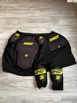 Chránič těla Shot Airlight  černo-fluo žlutý XXL