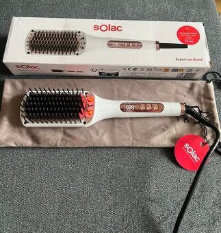 Ionizační žehlící kartáč na vlasy Solac