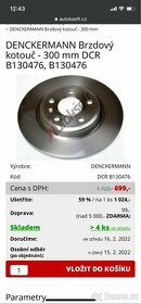 Zadní kotouče Audi A4/A5/A6