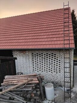 Žebřík dřevěný 6,5m