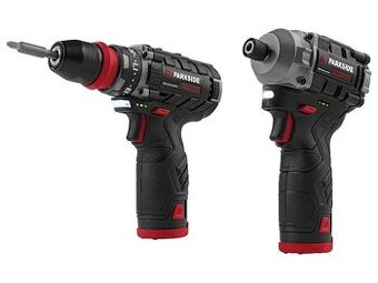 Aku vrt. šroubovák PBSPA 12 E4 + rázový utah. PDSSAP 12 B1