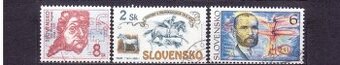 3 razítkované známky Slovenska I