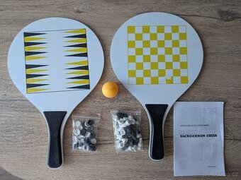 Sada plážový tenis + společenské hry