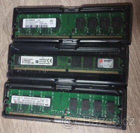 2 GB RAM DDR2 800/667/533 MHz - nepoužívané, záruka