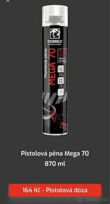 PRODÁM Pistolová pěna Mega 70 870 ml