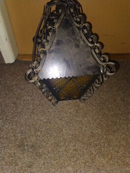 Prodám retro závesnou kovanou lampu
