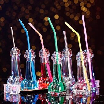 4 sklenice na drink ve tvaru penise nové Super na zabavu