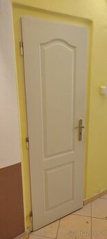 Interiérové dveře, plné lakované, bílé, 60