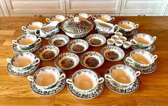 Starý krásný anglický porcelán 41 kusů