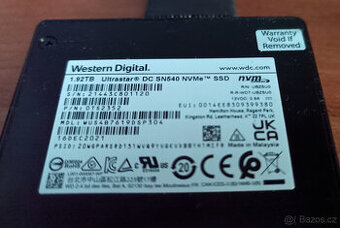 2TB 2.5" PCIe x4 U.2 SFF-8639 NVMe SSD WD Ultrastar DC SN54